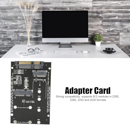 Tobo 2 in 1 Combo NGFF M.2 SATA & mSATA SSD to 2.5inch SATA3.0 Adapter Converter Card,M.2 (NVMe & AHCI) SSD Can not be Supported (TD-423HS) - Image 5