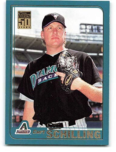 2001 Topps #580 Curt Schilling NM-MT Arizona Diamondbacks Baseball Arizona Diamondbacks