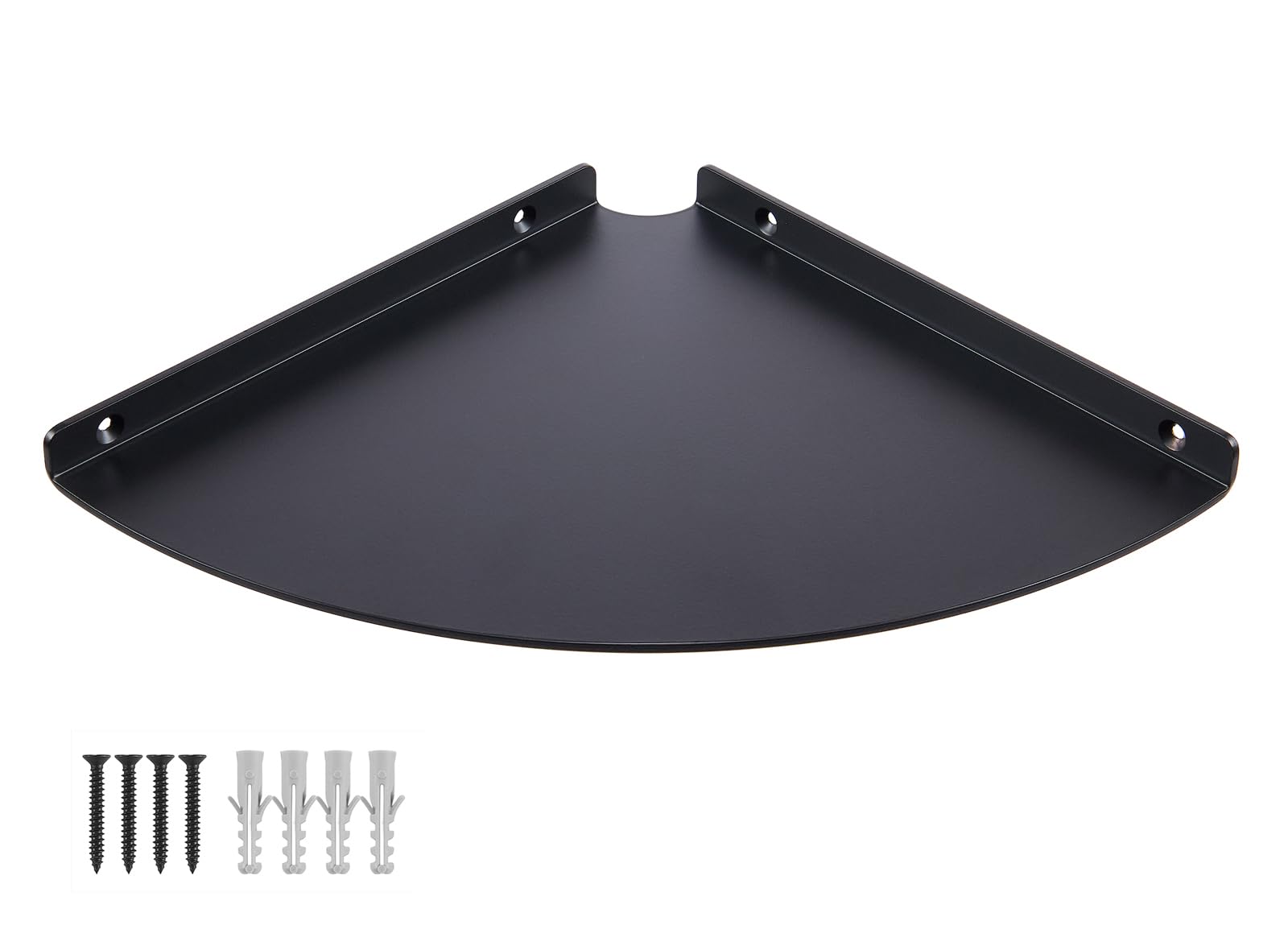 YUjieSTC Corner Shelf, 3.0mm Aluminum Alloy Corner Shelf Wall Mounted, for Offices, Bedrooms, Kitchens, Bathrooms, Dorm Rooms and Living Rooms(9 in