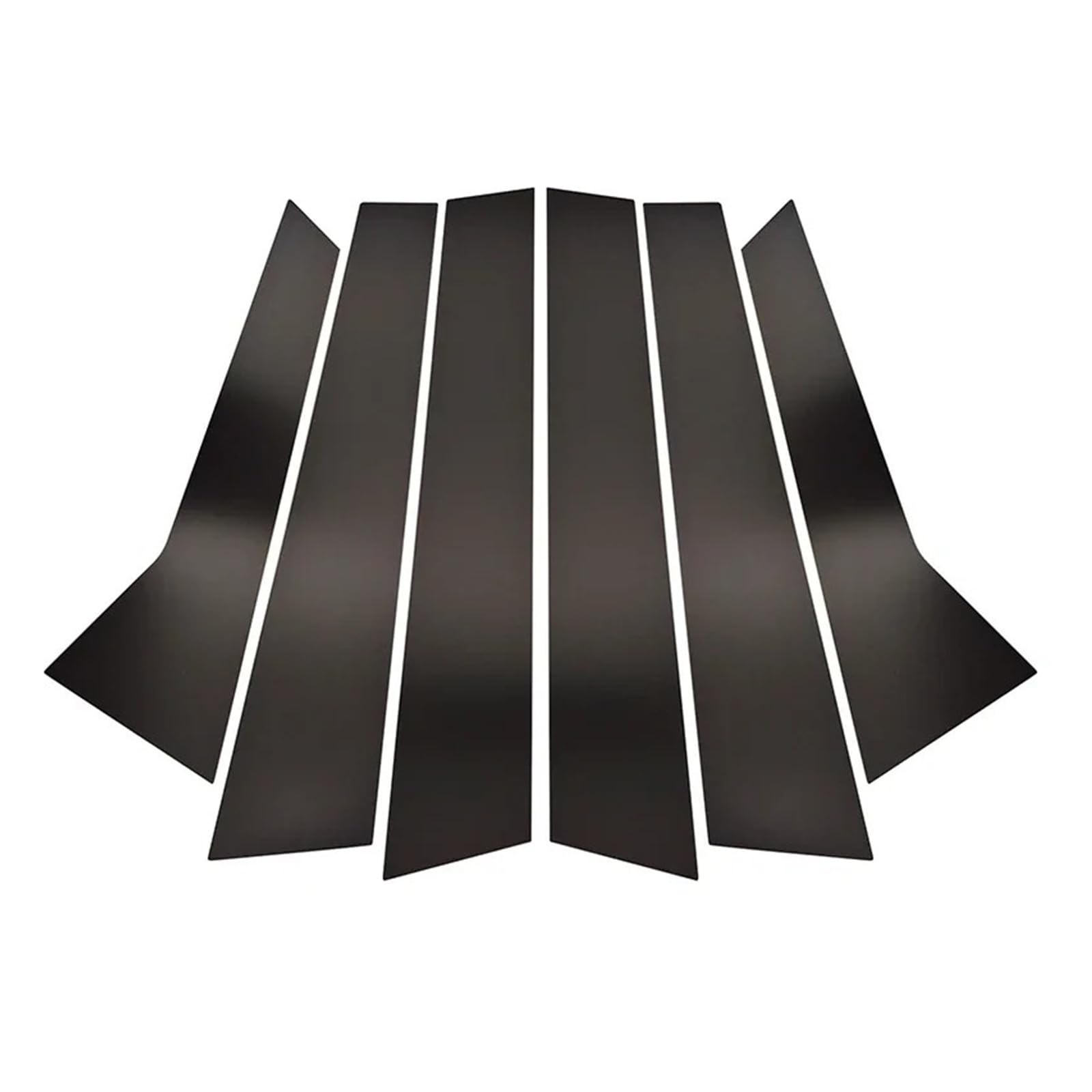 pour Porsche pour Macan 2014 2015 2016 2017 2018 2019-2022 6 Pièces Noires Garniture Porte Et Fenêtre Pilier Couverture Poteaux