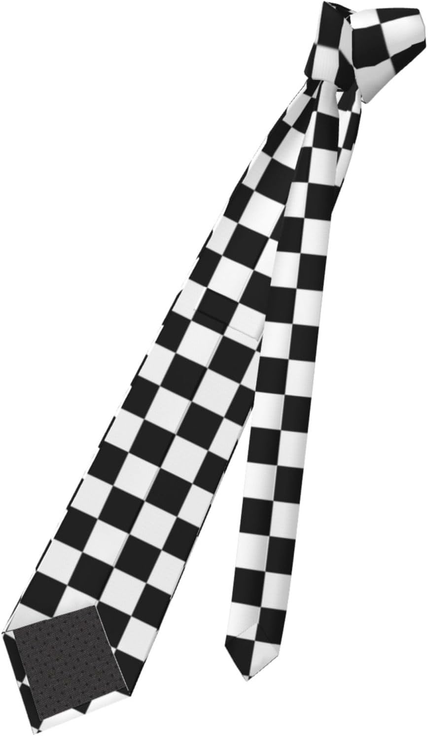 Classic Print Tie Comfortable Soft Novelty Necktie Unisex for Party Birthday Gift