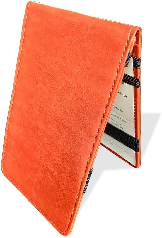 Your_Health レザーゴルフスコアカードホルダー | PUレザーゴルフヤードブックカバー | ゴルフクラブアクセサリー メン