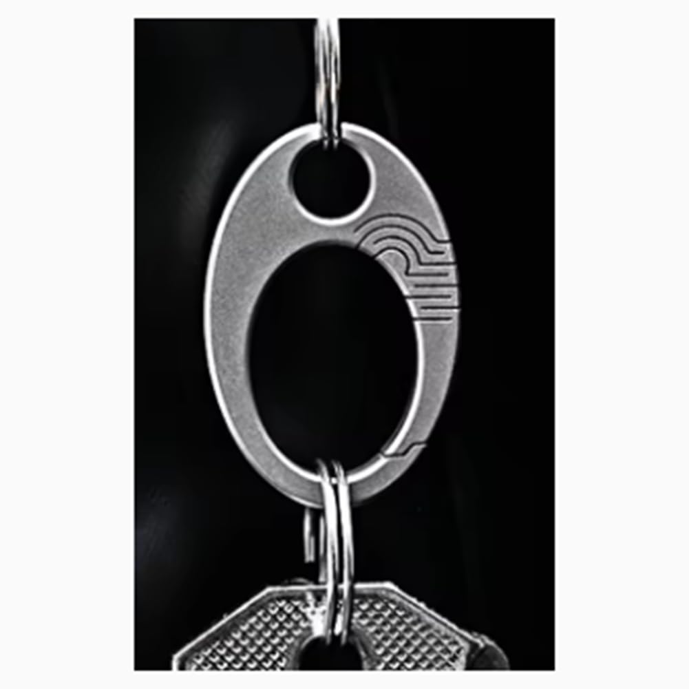 Fibbia In Titanio Leggera Per Cintura - Accessorio Outdoor Portautensili - 20g