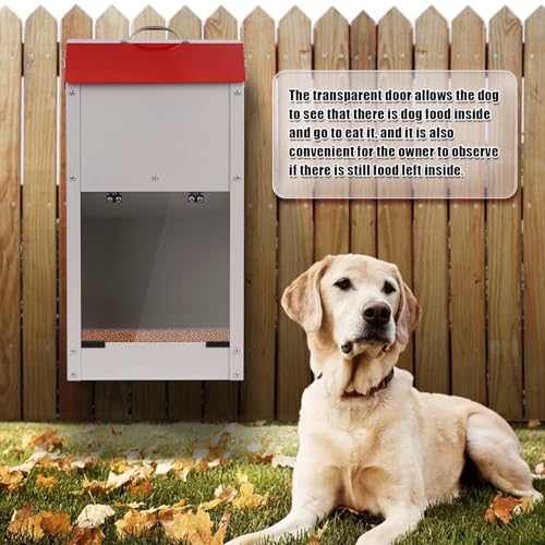 Khearpsl LARGE Breed Dog Food Dispenser For Large Dogs, 25Lbs Outdoor Pets Feeder Gravity Food Feeder thumb #1