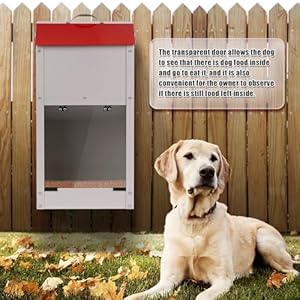 Galvanized Automatic Dog Feeder Large Breed Dog Food Dispenser for Large Dogs, 25lbs Outdoor Pets Feeder Gravity Food Feeder Galvanized Automatic Dog Feeder Large Breed Dog Food Dispenser for Large Dogs 25lbs Outdoor Pets Feeder Gravity Food Feeder