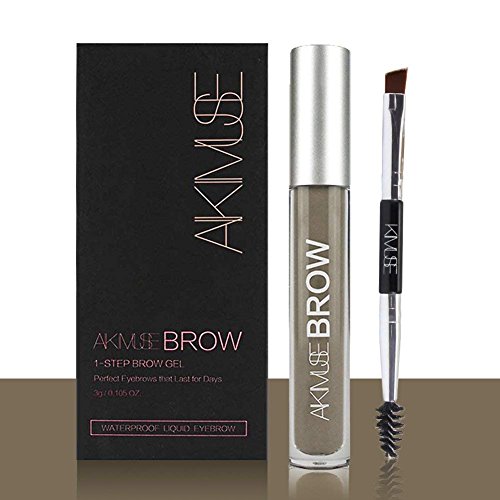 Eyebrow Gel - Waterproof, Natural, Long Lasting, Sweat Resistant, Transfer Proof, Fills and Thickens Brows, Smudge-Proof Tinted Liquid Brow Makeup Gel…