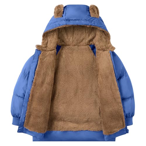 TUONROAD Baby Girls Coats for 6 Months-5 Years Toddlers Boy Winter Jacket Warm Bear Hooded Outdoor Coats Size 52