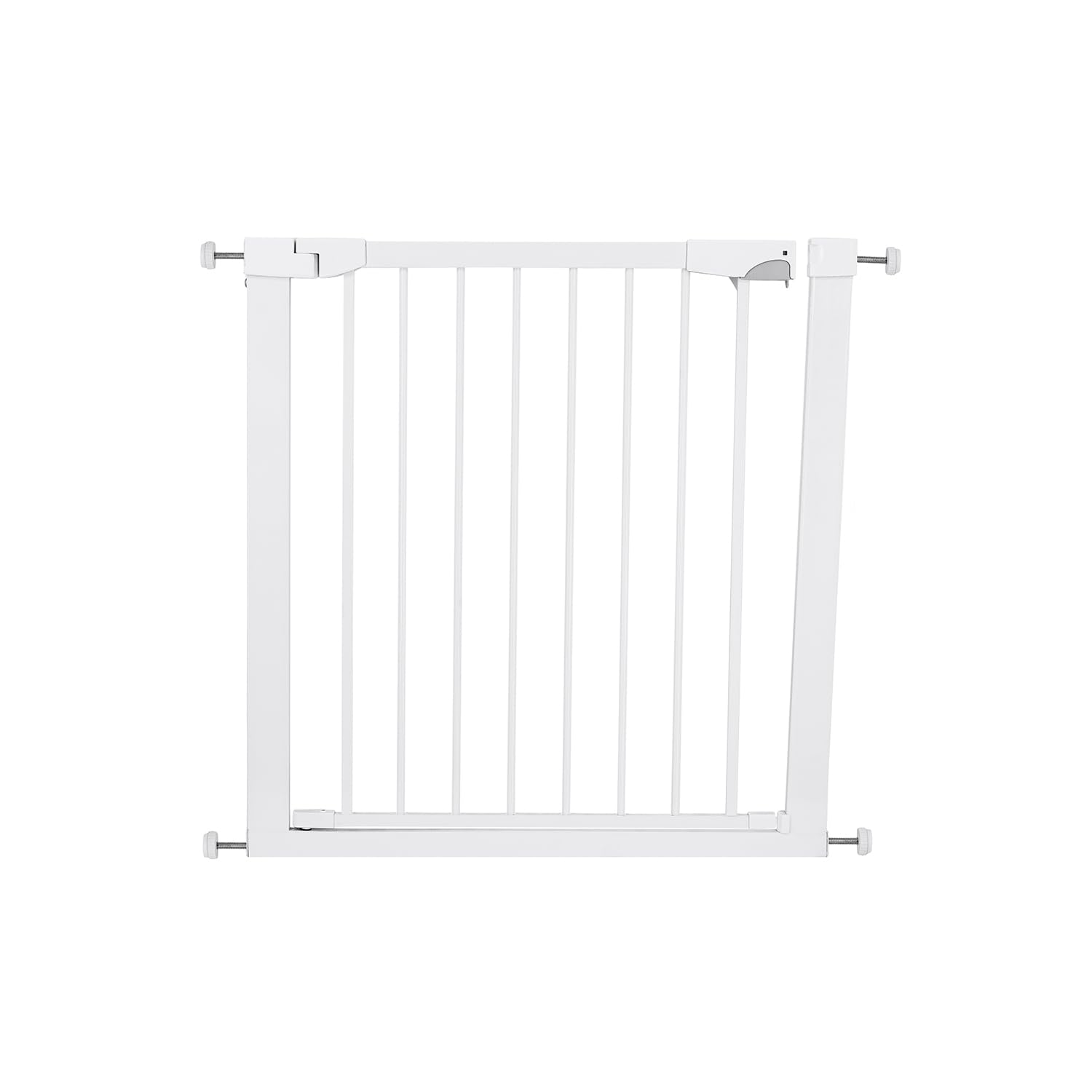Barrera para Puerta y Escalera MoMi PAXI Plus, Extensible de 75 a 82 cm, Barrera de Seguridad para niño con 2 Extensiones de 7 y 14 cm Incluidas, a presión - Montaje sin taladrar