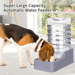 9L Automatic Dog and Cat Water Dispenser with Stainless Steel Bowl Gravity Waterer,Large Capacity and Drinking,100% BPA-Free,Suitable for Medium and Large-Sized Cats and Dogs (Light Gray, 9L) 9L Automatic Dog and Cat Water Dispenser with Stainless Steel Bowl Gravity WatererLarge Capacity and Drinking100 BPA FreeSuitable for Medium and Large Sized Cats and Dogs Light Gray 9L