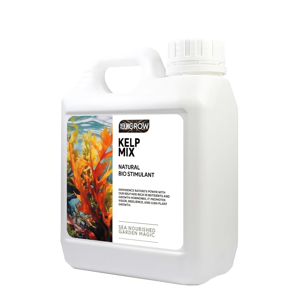 UK Grow Premium Hydroponic and Soil Nutrients - Maximize Plant Growth and Yield (25Ltr, Kelp Mix)