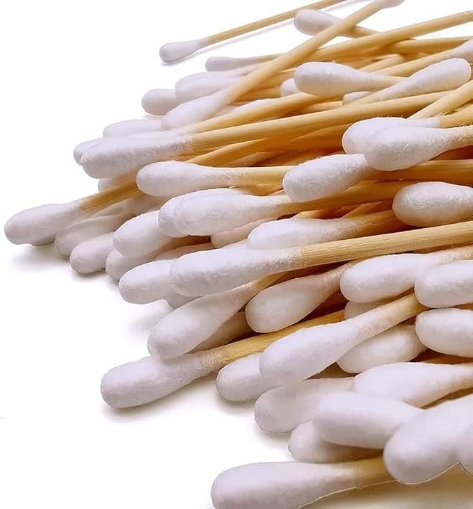 Cotton Buds 600 Pieces Cotton Swab with Storage Box Disposable Do...