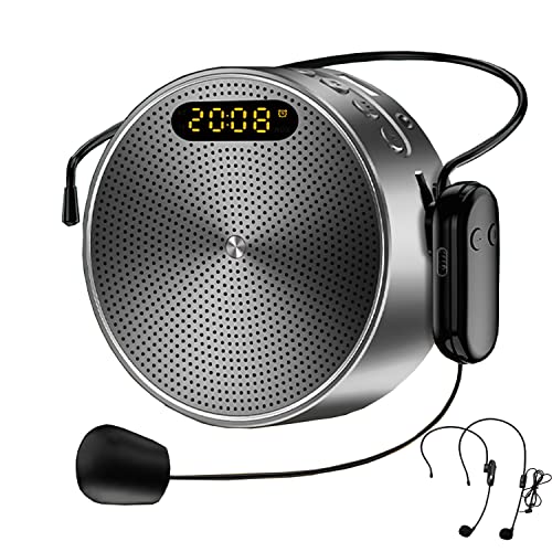 6 Mejores amplificadores de voz 18 Amplificador de Voz Portátil 15W Bluetooth Bocina con Micrófono...