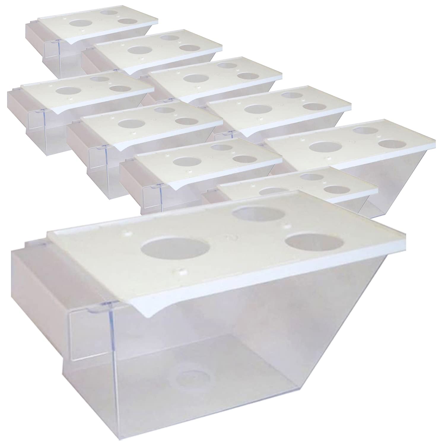 Sonja PLASTIC 10x Küchenschütten Set mit Deckel - Vorratsbehälter | raktisches Vorratsbehälter Set für Mehl, Zucker & Nudeln – Stapelbar, hygienisch & leicht zu reinigen
