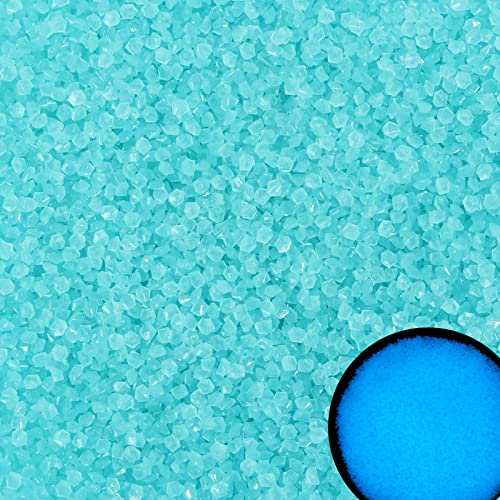 10000pcs 3-5mm Blue Glow Stones Glowing Aquarium Fish Tank Decorations and DIY Craft Luminous Pebbles Glow Sand Gravel Rocks for Vase Fillers