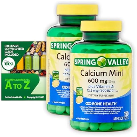 Spring Valley Calcium 600mg with Vitamin D3 Cover