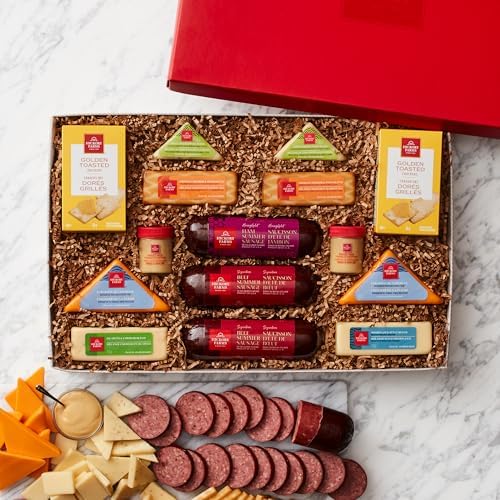 Hickory Farms Hearty Holiday Medley Gift Box | Large Gift Box | Meat & Cheese | Gourmet Food Gift Basket Perfect For Family, Birthday, Sympathy, Congratulations Gifts, Retirement, Thinking of You, Business and Corporate Gifts - 1