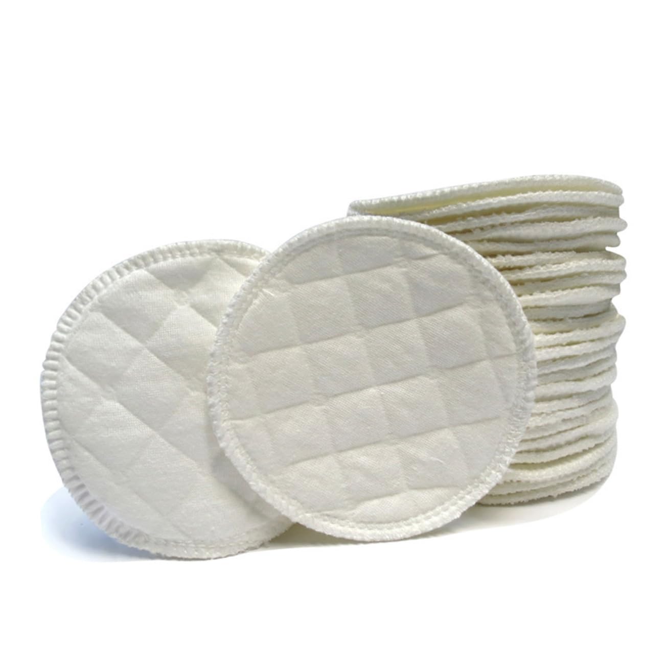 BIUDECO Ultra Absorbent Breast Pads 12pcs Reusable Nursing Pads Leakproof Protection Bra Inserts for Breastmilk