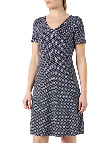 Tom Tailor Damen Kleid Cosy Kleid Mit 3/4-Arm Medium Silver Grey Melange 93167