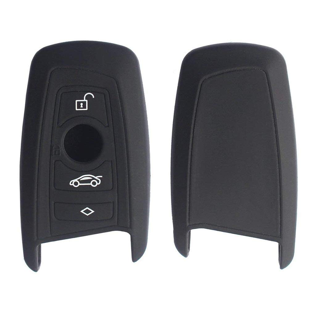Lorchwise Silicone Key Case - for BMW New X3X4/X6 5 Series 7 Series for BMW Trapezoid Style Key FOB - 3 Buttons Silicone Case Cover Protector Holder (Premium Silicone)