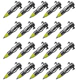 Wideskall® #6-1.5' inch Heavy Duty Zinc Plated Steel Hollow Drive Wall Anchors for 1/8' inch Board (Pack of 20)