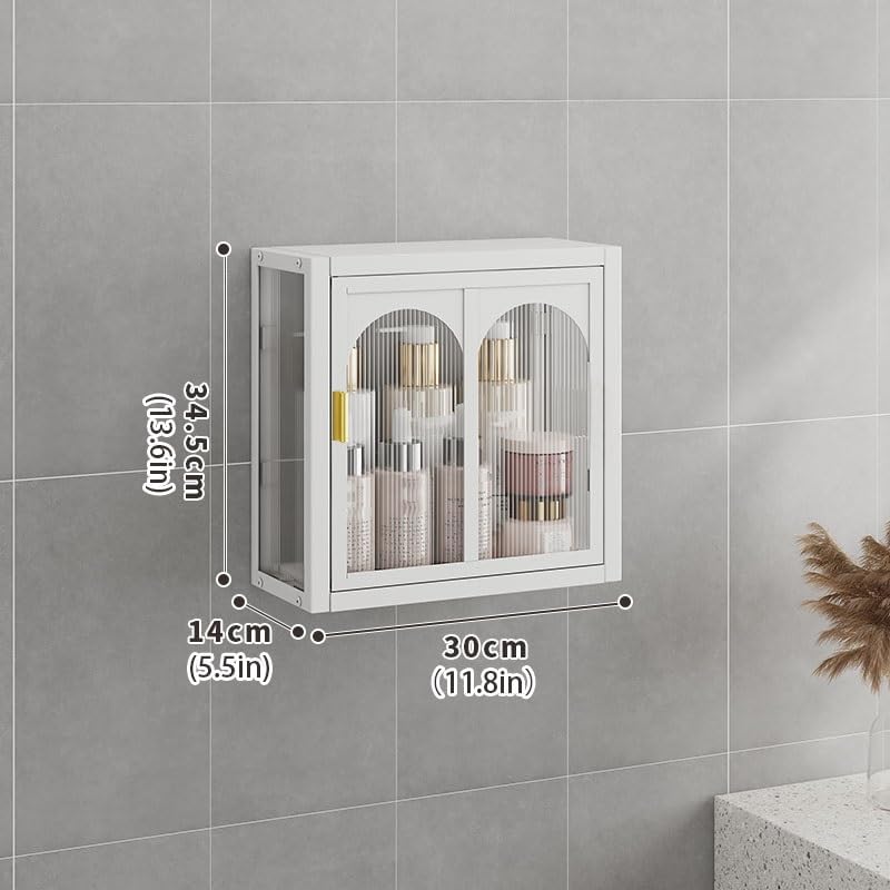 Wall-Mounted Display Cabinet with Door for Cactus Storage - Ideal for Kitchen, Bathroom, Bedroom, and Living Room Decor, Space-Saving Solution, Stylish Organization