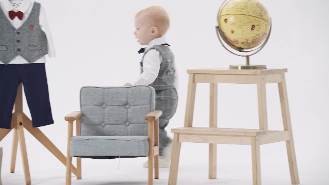 Famuka Abito Bambino Smoking Grigio - Camicia + Gilet + Pantaloni Per Matrimonio E Compleanno, Taglia 9 Mesi