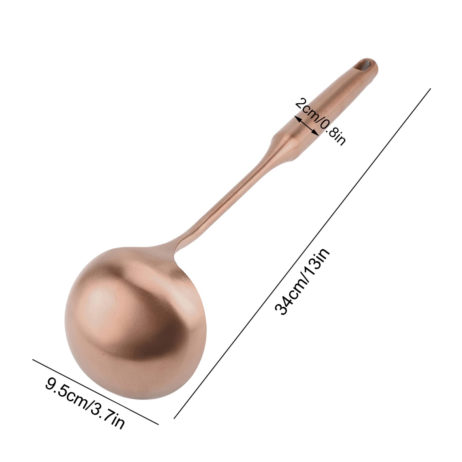 Yctze Cuchara de Acero Inoxidable, Cucharon con Hueco (cucharón)