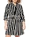 Produktbild ONLY Damen Kleid Tamari 3/4 Sleeve Shirt Dress 15185738 Black White/Camel Stripe 36