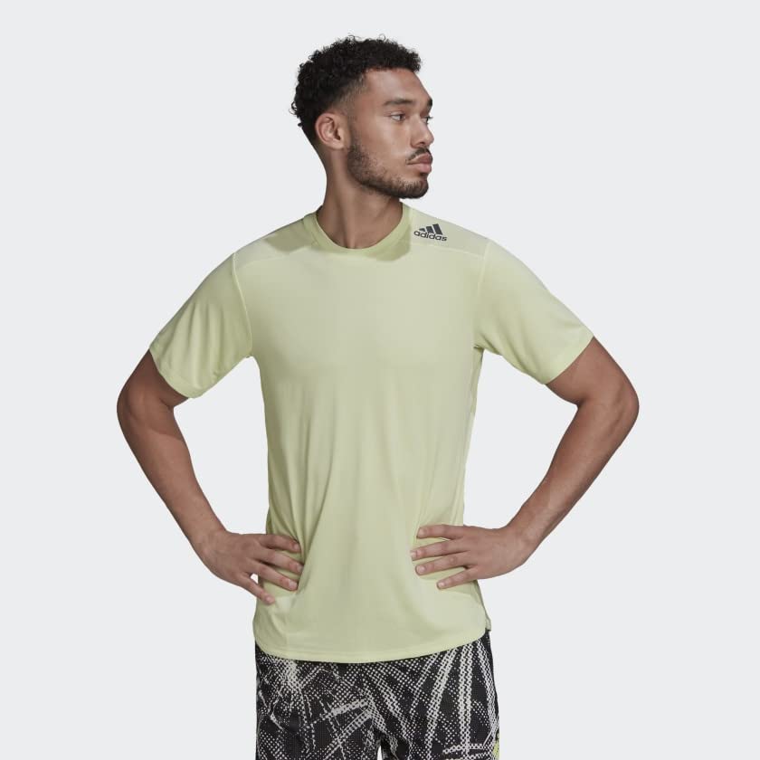 adidas Men's Designed 4 Training Heat.RDY High Intensity Tee, Almost Lime, Medium