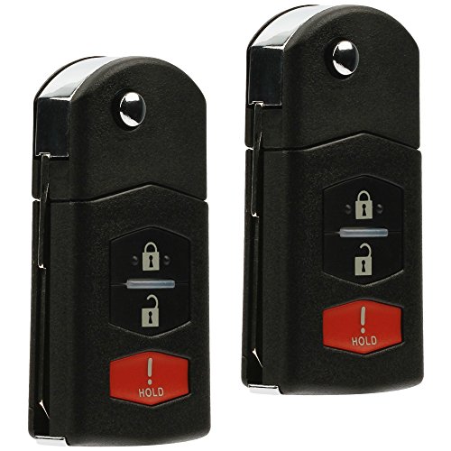 Fits Maz Flips 3Btn carcasa de mando para llave de coche con tres botones 2