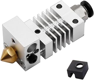 3D Printer Parts Full Metal J-head Hotend MK8 Extruder Kit Compatible With CR-10 CR-10S Ender3 3D V6 Bowden Extruder 1.75/0.4MM Nozzle (Color : Only Extruder)