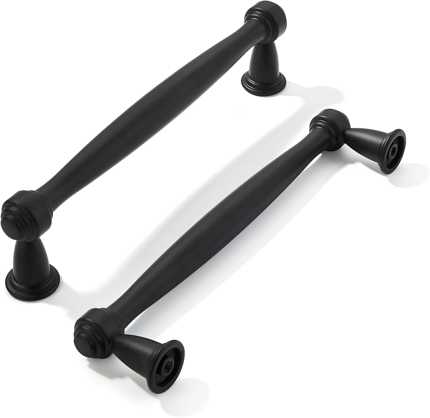 KHTUMEWARE-80212 Matte Black Cabinet Pulls CTC 4 in (102 mm) 10-Pack