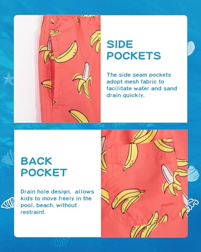 Image of SURF CUZ Boys Swim Trunks Toddler Swim Shorts UPF 50+ Bathing Suit for Boy Swimsuit Quick Dry Mesh Beach Boardshorts Swimwear