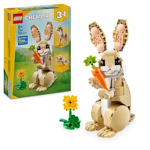 LEGO Creator 3 en 1 Lindo Conejito - Conejo de Juguete Transformable en Figura de Foca y Llama - Juego con Animales - Regalo para Niñas y Niños de 8+ Años 31162 | Ya disponible en tu tienda friki favorita! En mundofriki.es!