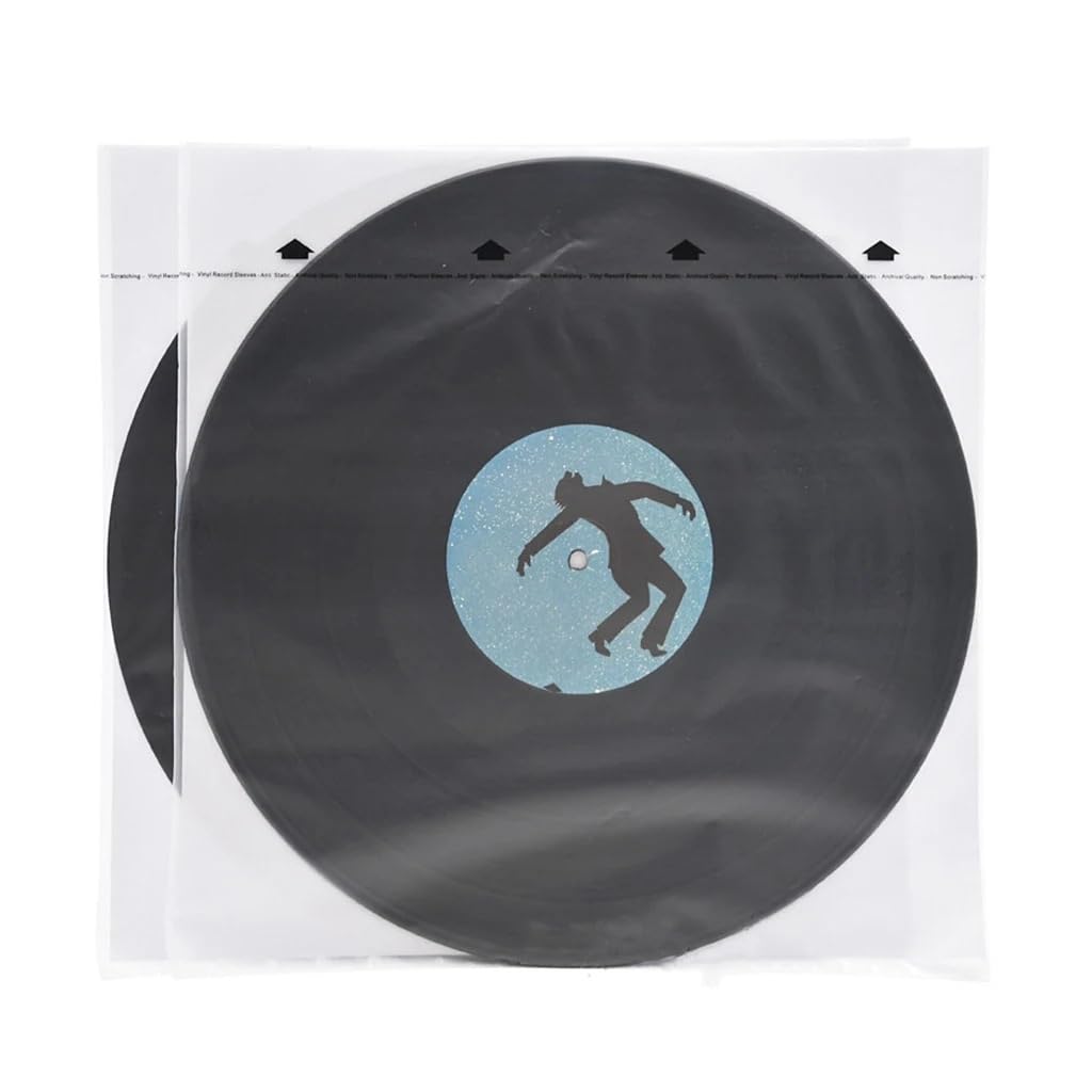 20 Pezzi di Buste Interne antistatiche in Carta di Riso for Giradischi da 12 Pollici Manicotti Interni per Dischi in Vinile