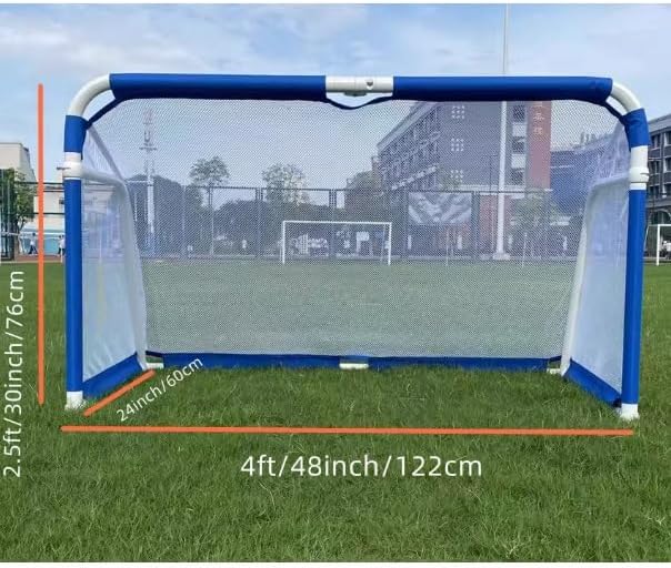 Foldable Soccer Goal, Portable Aluminum Alloy Football Goal for Kids & Adults, Quick Assembly Pop-Up Net for Backyard, Training, Indoor & Outdoor Use