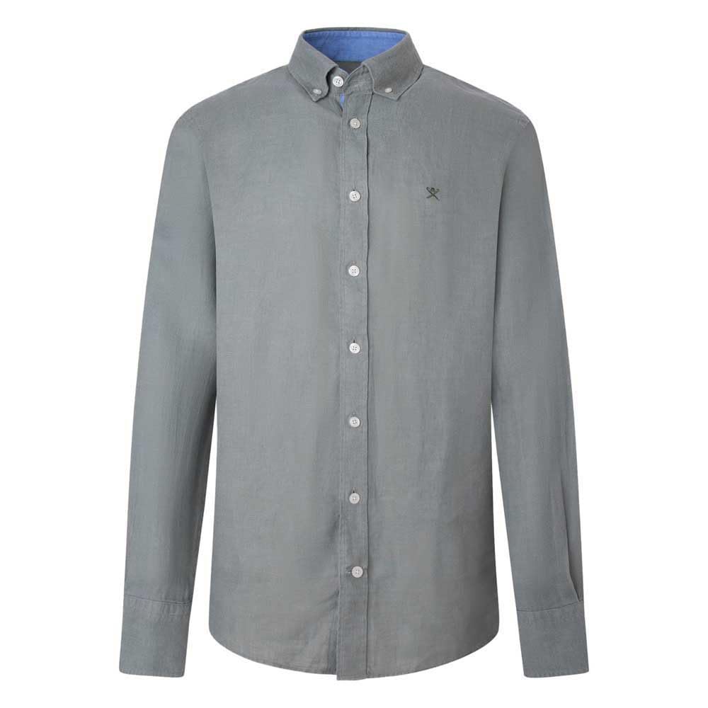 Hackett London Linen Herringbone Camisa para Hombre