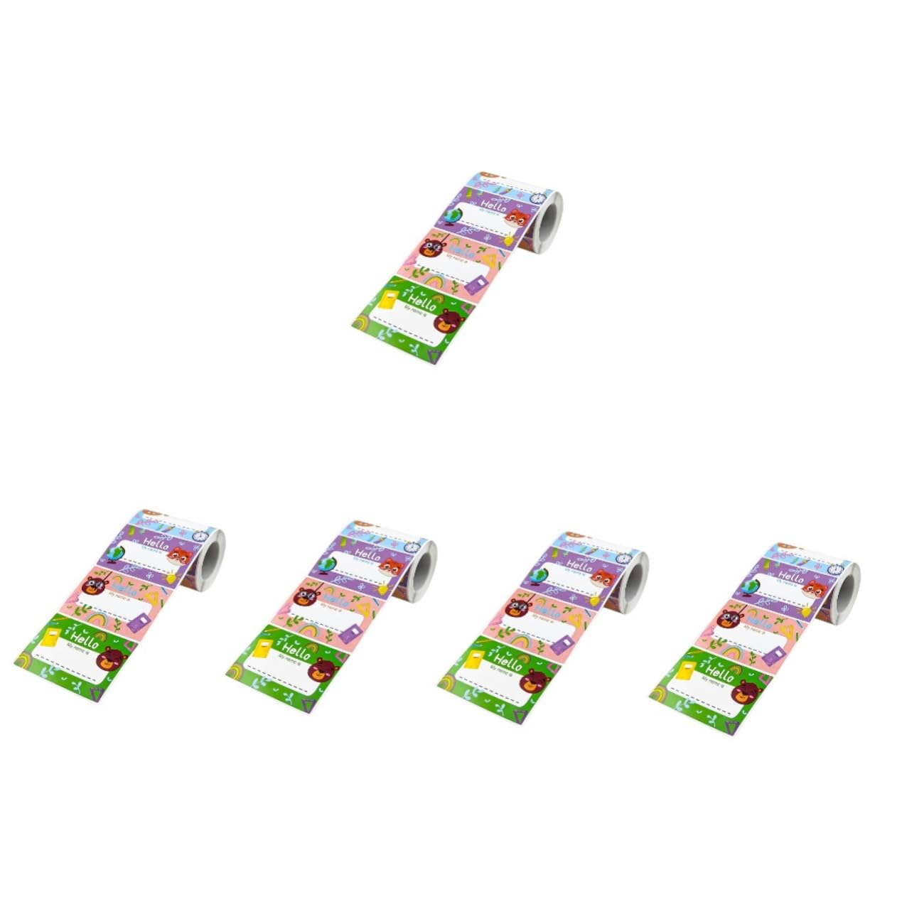 Operitacx 5 Rouleaux autocollants de nom d’animal étiquette autocollantes etiquettes autocollantes name stickers autocollant porte-nom étiquettes pour garderie étiquettes de nom