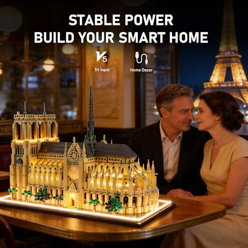 Image of BRIKSMAX Light Kit for Lego-21061 Notre Dame Cathedral - Compatible with Lego Architecture Building Set- Not Include Lego Set
