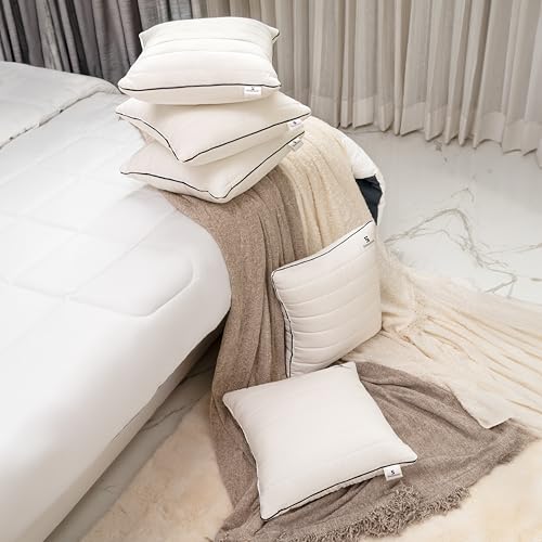Image of SleepStore Granules Soft Cushion for Back & Spine Support, Set of 5, 16x16 Inch | Multipurpose Adjustable Cushion for Office, Home & Travel | Shredluxe Fill - Blend of Memory Foam & Premium Fiber