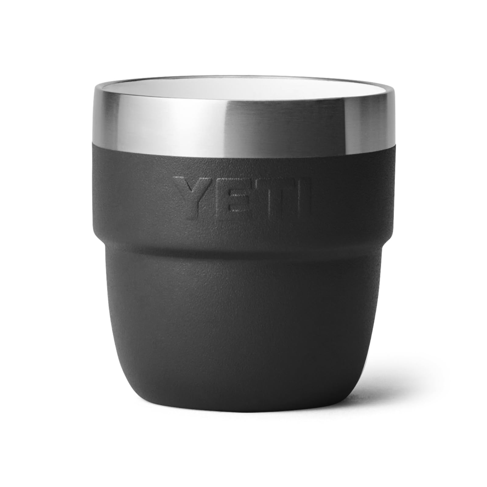 YETI Rambler Espresso Cup, Vacuum Insulated Stainless Steel Stackable Cup, Black, 2 Pack 4 oz (118 ml)