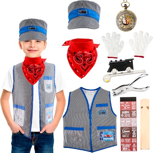 Set de Disfraz de Ingeniero de Tren para Niños x10 miniatura 1