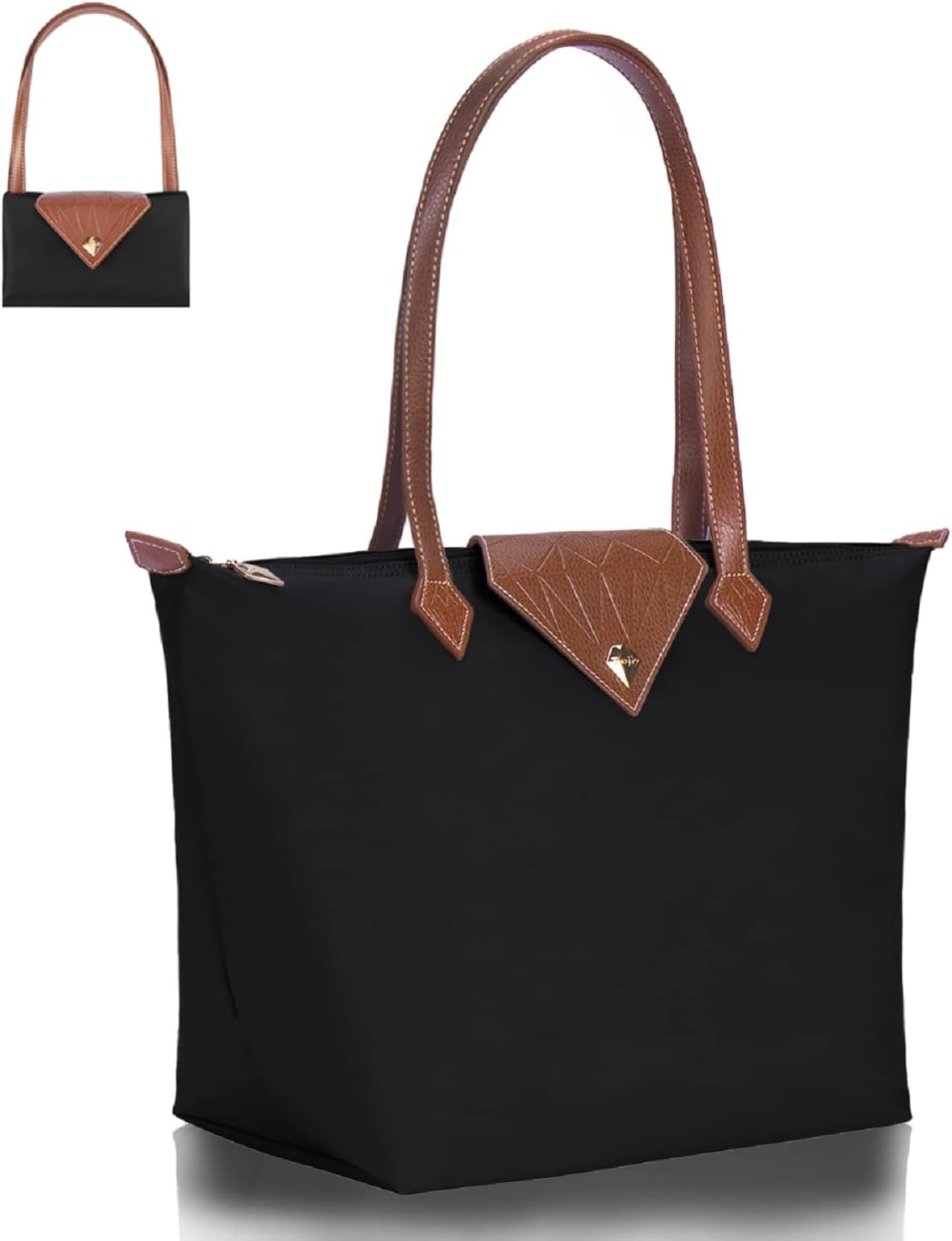 BOJLY Handtasche Damen Groß, Damen-Schultertaschen, Shopper Schultertasche,Wasserdichte Umhängetasche,Faltbare Handtasche Für Leisure Travel Büro Schule Einkauf