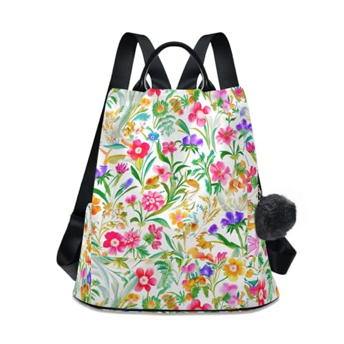 Sac à dos tendance femme voyage antivol imprimé complet à multiples poches