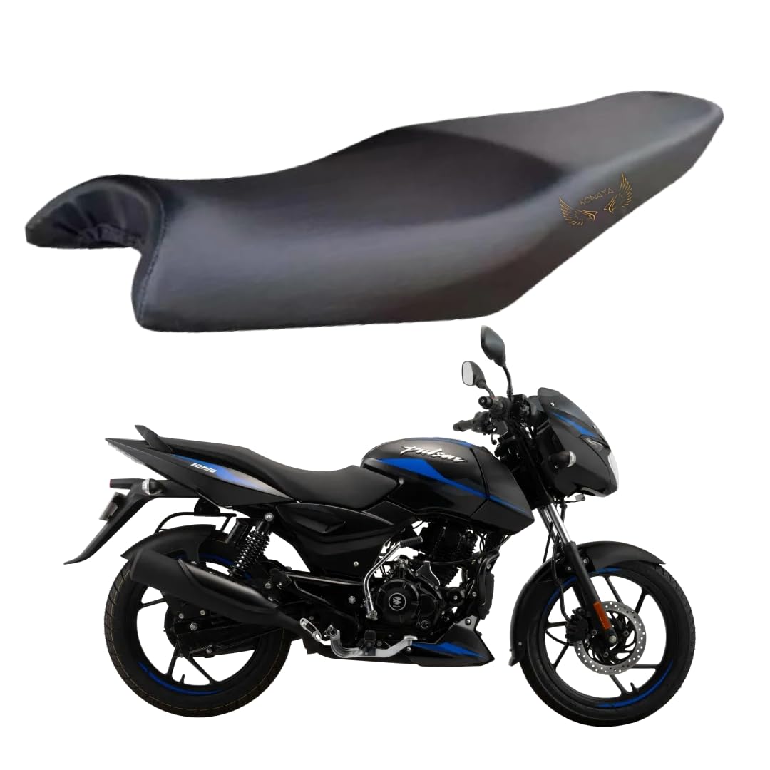Pulsar Seat Cover Protect from Rust and Dust, PU Leather Waterproof Durable Pulsar 125, 150 Bike Seat Cover (Black)-image-24