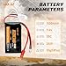 VICMILE SCX24 Battery 7.4V 1200mAh Lipo Battery 2S 35C(Burst 70C) with PH2.0 JST Plug with 1TO2 USB Charger Fit for SCX24 RC Car WLtoys A949 A959 A969 A979 K929 and Most 1/10 1/16 1/18 1/24 RC Truck