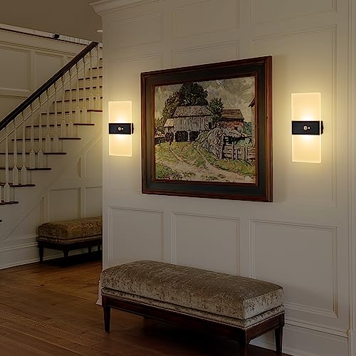 Image of Motion Sensor Wall Light, Rechargeable LED Wall Sconce, Dimmable Magnetic Night Light, 3000K Warm White Wireless Lamp, Battery Powered Indoor Hallway Stairway Closet Bedroom,1-Pack
