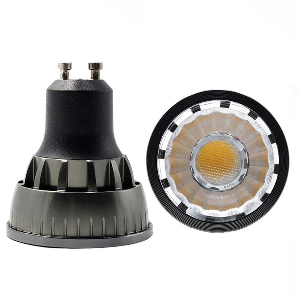 YSJX Lighting, Confezione da 10, Lampadina Faretto LED COB 220V-240V 5W GU10/GU5.3 Lampadine a Tazza in Alluminio Dimmerabili Illuminazione del Soggiorno(Nature White,GU10)