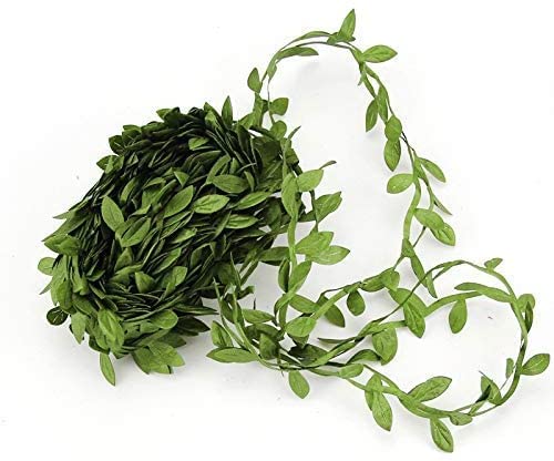 Killer's Instinct Outdoors Leaf Ribbon 20 Yard Fabric Ribbons Roll Green Leaf Ribbon 1" Width Artificial Olive Leaf Trim Ribbon Or Gift Wrapping Craft Diy #TOP5