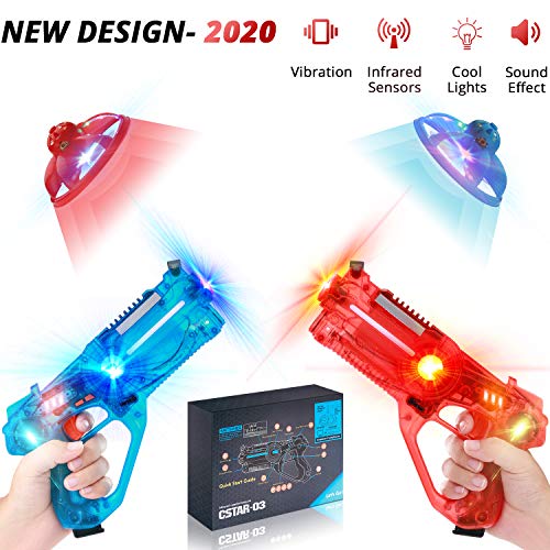 moty Infrared Laser Launchers Laser Tag for Kids, 2 Player Gun Tag Game